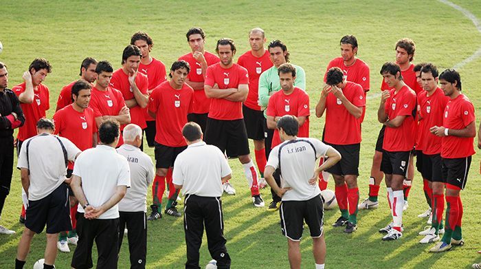 جلسه تمرینی تیم ملی فوتبال ایران