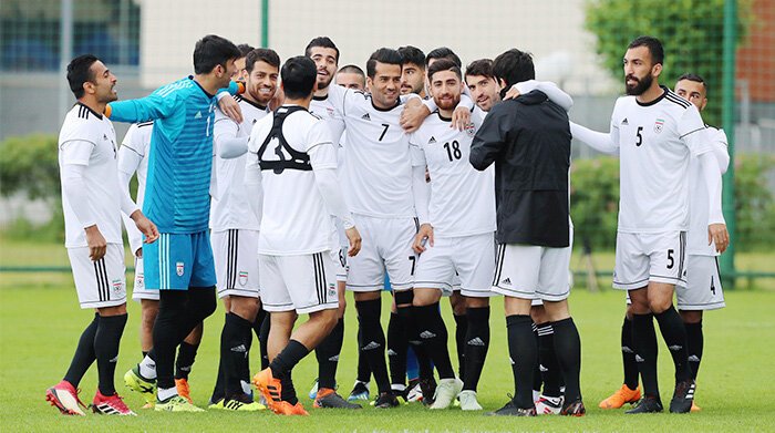جلسه تمرینی تیم ملی فوتبال ایران