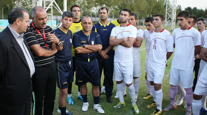 جلسه تمرینی تیم ملی فوتبال جوانان ایران