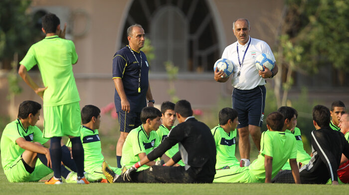 جلسه تمرینی تیم ملی فوتبال نوجوانان ایران