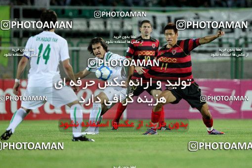 1071118, Isfahan,Fooladshahr, Iran, AFC Champions League 2010, Quarter-final, Going Play, Zob Ahan Esfahan 2 v 1 Pohang Steelers on 2010/09/15 at Foolad Shahr Stadium