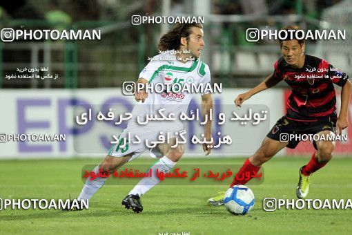 1071134, Isfahan,Fooladshahr, Iran, AFC Champions League 2010, Quarter-final, Going Play, Zob Ahan Esfahan 2 v 1 Pohang Steelers on 2010/09/15 at Foolad Shahr Stadium