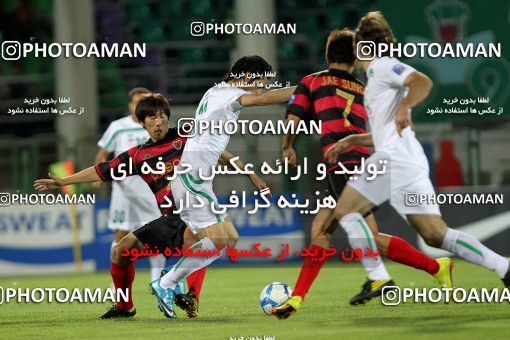 1071169, Isfahan,Fooladshahr, Iran, AFC Champions League 2010, Quarter-final, Going Play, Zob Ahan Esfahan 2 v 1 Pohang Steelers on 2010/09/15 at Foolad Shahr Stadium