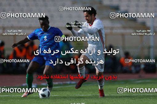 1088467, Tehran, Iran, International friendly match، Iran 4 v ۰ Sierra Leone on 2018/03/17 at Azadi Stadium