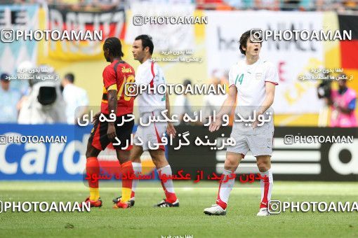 1148429, مرحله گروهی جام جهانی 2006 آلمان، 1385/03/31، ، لایپزیگ، ورزشگاه ردبول آرنا، ایران ۱ - ۱ آنگولا