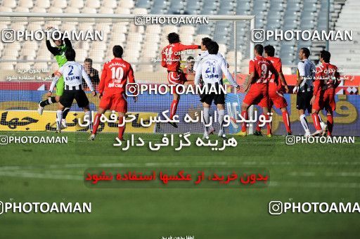 1167670, Tehran, Iran, لیگ برتر فوتبال ایران، Persian Gulf Cup، Week 19، Second Leg، Persepolis 1 v 4 Saba Qom on 2010/12/19 at Azadi Stadium
