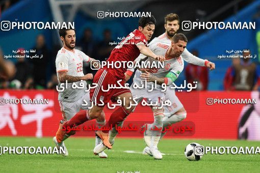 1157733, Kazan, Russia, 2018 FIFA World Cup, Group stage, Group B, Iran 0 v 1 Spain on 2018/06/20 at Kazan Arena