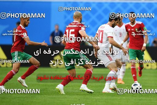 1158506, Saint Petersburg, Russia, 2018 FIFA World Cup, Group stage, Group B, Morocco 0 v 1 Iran on 2018/06/15 at ورزشگاه سن پترزبورگ