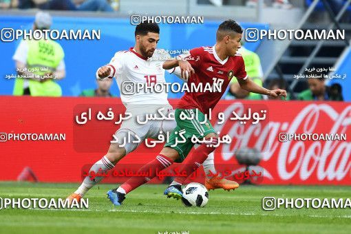 1158565, Saint Petersburg, Russia, 2018 FIFA World Cup, Group stage, Group B, Morocco 0 v 1 Iran on 2018/06/15 at ورزشگاه سن پترزبورگ