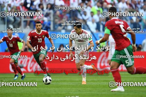 1158583, Saint Petersburg, Russia, 2018 FIFA World Cup, Group stage, Group B, Morocco 0 v 1 Iran on 2018/06/15 at ورزشگاه سن پترزبورگ