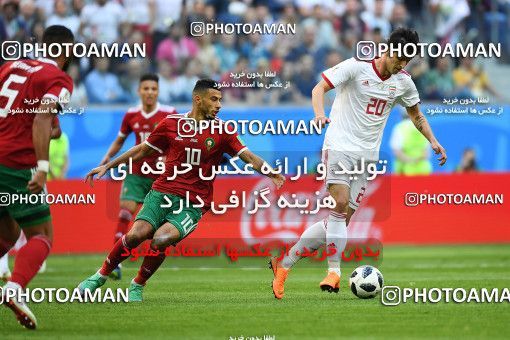 1158527, Saint Petersburg, Russia, 2018 FIFA World Cup, Group stage, Group B, Morocco 0 v 1 Iran on 2018/06/15 at ورزشگاه سن پترزبورگ