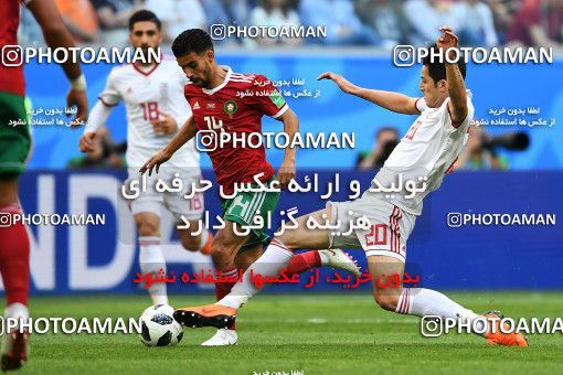 1158536, Saint Petersburg, Russia, 2018 FIFA World Cup, Group stage, Group B, Morocco 0 v 1 Iran on 2018/06/15 at ورزشگاه سن پترزبورگ