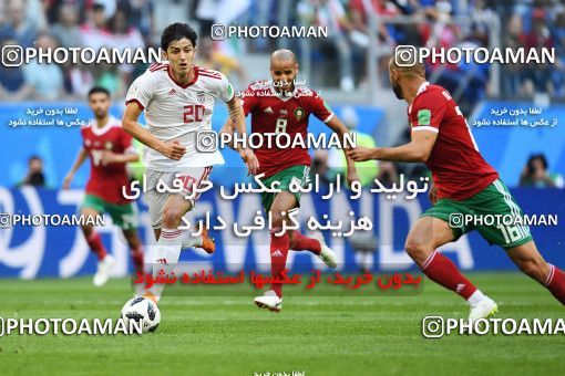1158495, Saint Petersburg, Russia, 2018 FIFA World Cup, Group stage, Group B, Morocco 0 v 1 Iran on 2018/06/15 at ورزشگاه سن پترزبورگ