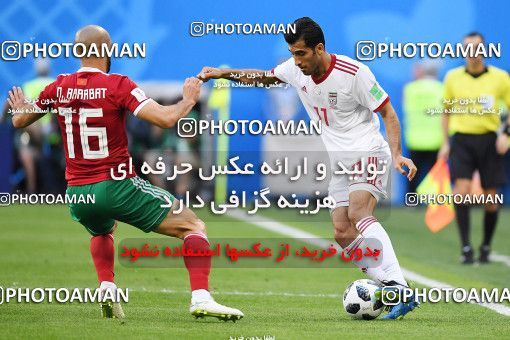 1158635, Saint Petersburg, Russia, 2018 FIFA World Cup, Group stage, Group B, Morocco 0 v 1 Iran on 2018/06/15 at ورزشگاه سن پترزبورگ