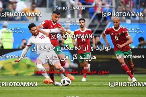1158641, Saint Petersburg, Russia, 2018 FIFA World Cup, Group stage, Group B, Morocco 0 v 1 Iran on 2018/06/15 at ورزشگاه سن پترزبورگ