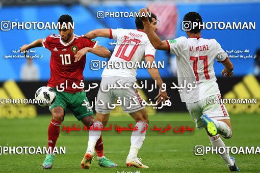 1158704, Saint Petersburg, Russia, 2018 FIFA World Cup, Group stage, Group B, Morocco 0 v 1 Iran on 2018/06/15 at ورزشگاه سن پترزبورگ
