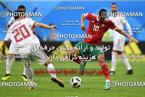 1158780, Saint Petersburg, Russia, 2018 FIFA World Cup, Group stage, Group B, Morocco 0 v 1 Iran on 2018/06/15 at ورزشگاه سن پترزبورگ