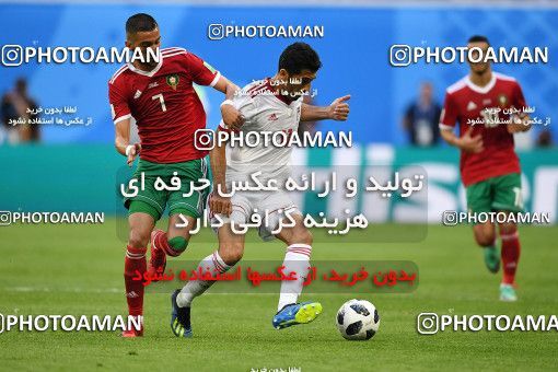 1158843, Saint Petersburg, Russia, 2018 FIFA World Cup, Group stage, Group B, Morocco 0 v 1 Iran on 2018/06/15 at ورزشگاه سن پترزبورگ