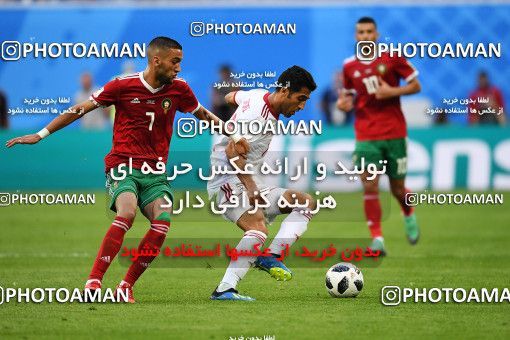 1158847, Saint Petersburg, Russia, 2018 FIFA World Cup, Group stage, Group B, Morocco 0 v 1 Iran on 2018/06/15 at ورزشگاه سن پترزبورگ