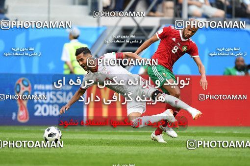1158826, Saint Petersburg, Russia, 2018 FIFA World Cup, Group stage, Group B, Morocco 0 v 1 Iran on 2018/06/15 at ورزشگاه سن پترزبورگ