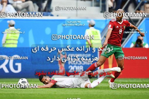1158832, Saint Petersburg, Russia, 2018 FIFA World Cup, Group stage, Group B, Morocco 0 v 1 Iran on 2018/06/15 at ورزشگاه سن پترزبورگ