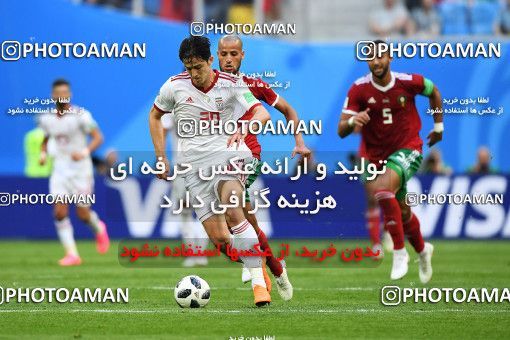 1158800, Saint Petersburg, Russia, 2018 FIFA World Cup, Group stage, Group B, Morocco 0 v 1 Iran on 2018/06/15 at ورزشگاه سن پترزبورگ