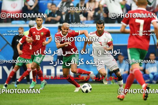 1159091, Saint Petersburg, Russia, 2018 FIFA World Cup, Group stage, Group B, Morocco 0 v 1 Iran on 2018/06/15 at ورزشگاه سن پترزبورگ