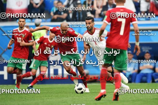 1159128, Saint Petersburg, Russia, 2018 FIFA World Cup, Group stage, Group B, Morocco 0 v 1 Iran on 2018/06/15 at ورزشگاه سن پترزبورگ