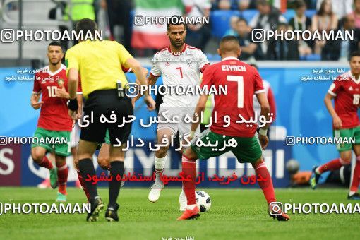 1159037, Saint Petersburg, Russia, 2018 FIFA World Cup, Group stage, Group B, Morocco 0 v 1 Iran on 2018/06/15 at ورزشگاه سن پترزبورگ