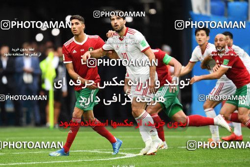 1159163, Saint Petersburg, Russia, 2018 FIFA World Cup, Group stage, Group B, Morocco 0 v 1 Iran on 2018/06/15 at ورزشگاه سن پترزبورگ