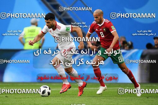 1158929, Saint Petersburg, Russia, 2018 FIFA World Cup, Group stage, Group B, Morocco 0 v 1 Iran on 2018/06/15 at ورزشگاه سن پترزبورگ