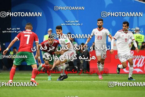 1159183, Saint Petersburg, Russia, 2018 FIFA World Cup, Group stage, Group B, Morocco 0 v 1 Iran on 2018/06/15 at ورزشگاه سن پترزبورگ