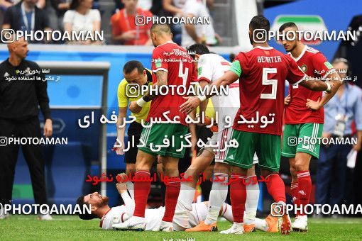 1158928, Saint Petersburg, Russia, 2018 FIFA World Cup, Group stage, Group B, Morocco 0 v 1 Iran on 2018/06/15 at ورزشگاه سن پترزبورگ