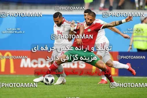 1159376, Saint Petersburg, Russia, 2018 FIFA World Cup, Group stage, Group B, Morocco 0 v 1 Iran on 2018/06/15 at ورزشگاه سن پترزبورگ