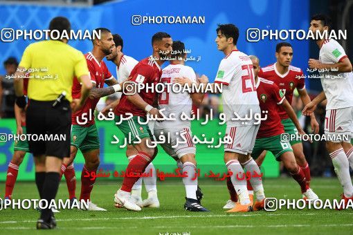 1159279, Saint Petersburg, Russia, 2018 FIFA World Cup, Group stage, Group B, Morocco 0 v 1 Iran on 2018/06/15 at ورزشگاه سن پترزبورگ