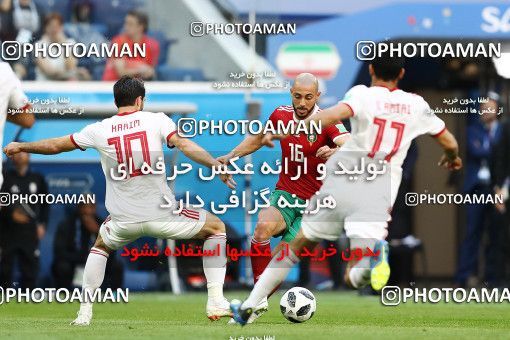 1860458, Saint Petersburg, Russia, 2018 FIFA World Cup, Group stage, Group B, Morocco 0 v 1 Iran on 2018/06/15 at ورزشگاه سن پترزبورگ