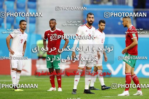 1860470, Saint Petersburg, Russia, 2018 FIFA World Cup, Group stage, Group B, Morocco 0 v 1 Iran on 2018/06/15 at ورزشگاه سن پترزبورگ
