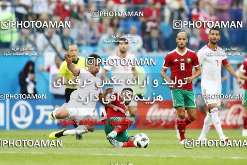 1860626, Saint Petersburg, Russia, 2018 FIFA World Cup, Group stage, Group B, Morocco 0 v 1 Iran on 2018/06/15 at ورزشگاه سن پترزبورگ