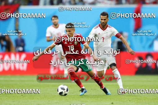 1860714, Saint Petersburg, Russia, 2018 FIFA World Cup, Group stage, Group B, Morocco 0 v 1 Iran on 2018/06/15 at ورزشگاه سن پترزبورگ