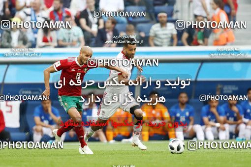1860581, Saint Petersburg, Russia, 2018 FIFA World Cup, Group stage, Group B, Morocco 0 v 1 Iran on 2018/06/15 at ورزشگاه سن پترزبورگ