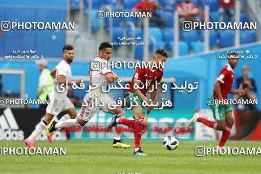 1860479, Saint Petersburg, Russia, 2018 FIFA World Cup, Group stage, Group B, Morocco 0 v 1 Iran on 2018/06/15 at ورزشگاه سن پترزبورگ