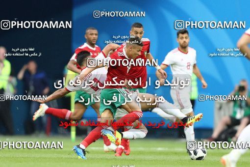 1860502, Saint Petersburg, Russia, 2018 FIFA World Cup, Group stage, Group B, Morocco 0 v 1 Iran on 2018/06/15 at ورزشگاه سن پترزبورگ
