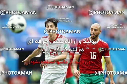 1860445, Saint Petersburg, Russia, 2018 FIFA World Cup, Group stage, Group B, Morocco 0 v 1 Iran on 2018/06/15 at ورزشگاه سن پترزبورگ