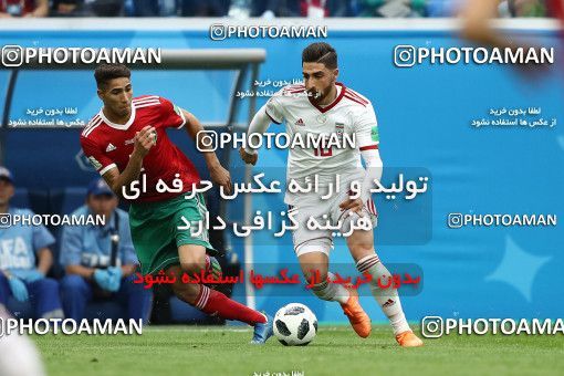 1860536, Saint Petersburg, Russia, 2018 FIFA World Cup, Group stage, Group B, Morocco 0 v 1 Iran on 2018/06/15 at ورزشگاه سن پترزبورگ