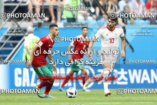 1860664, Saint Petersburg, Russia, 2018 FIFA World Cup, Group stage, Group B, Morocco 0 v 1 Iran on 2018/06/15 at ورزشگاه سن پترزبورگ