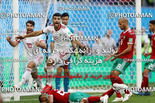 1860617, Saint Petersburg, Russia, 2018 FIFA World Cup, Group stage, Group B, Morocco 0 v 1 Iran on 2018/06/15 at ورزشگاه سن پترزبورگ