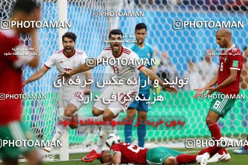1860723, Saint Petersburg, Russia, 2018 FIFA World Cup, Group stage, Group B, Morocco 0 v 1 Iran on 2018/06/15 at ورزشگاه سن پترزبورگ