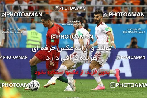 1861820, Saransk, Russia, 2018 FIFA World Cup, Group stage, Group B, Iran 1 v 1 Portugal on 2018/06/25 at Mordovia Arena