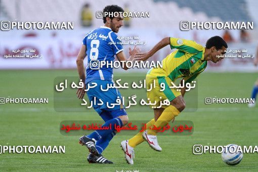 1186478, Tehran, Iran, لیگ برتر فوتبال ایران، Persian Gulf Cup، Week 30، Second Leg، Rah Ahan 1 v 0 Esteghlal on 2011/04/14 at Azadi Stadium