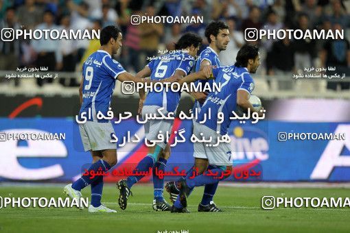 1190510, Tehran, Iran, لیگ برتر فوتبال ایران، Persian Gulf Cup، Week 31، Second Leg، Esteghlal 6 v 2 Sanat Naft Abadan on 2011/04/23 at Azadi Stadium